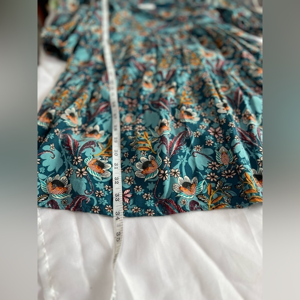 Maurice’s Floral Bohemian Babydoll Mini Dress Medium - Picture 9 of 12